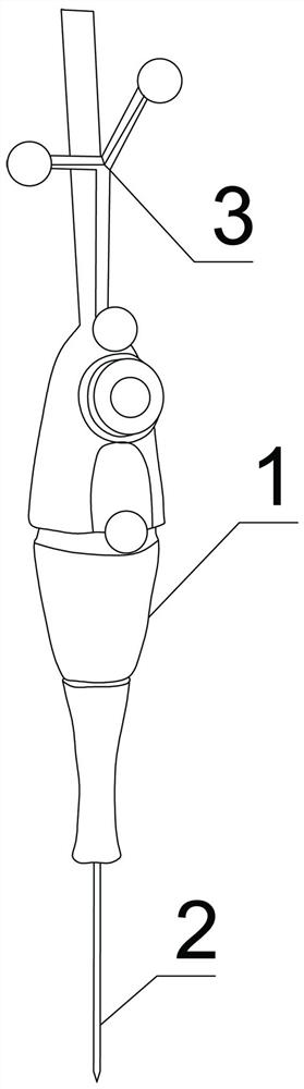 Visual puncture system under frameless navigation