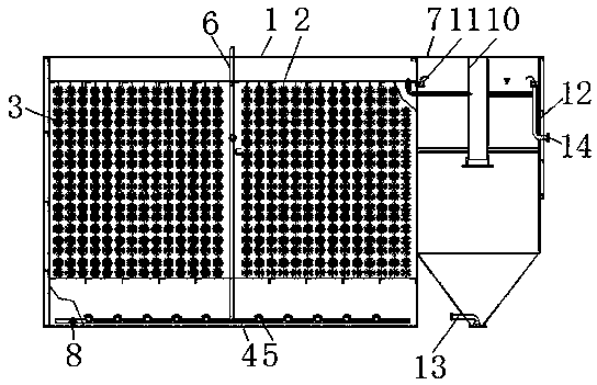 Separated spiral-flow SBR reaction pool