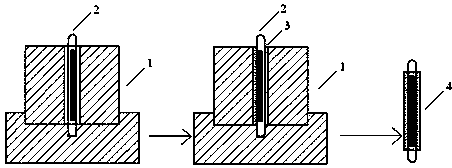 Mold for preparing solid-phase extraction stirring bar and preparation method thereof