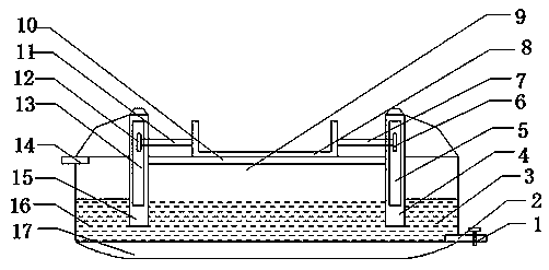 Water circulation type mechanical damping device