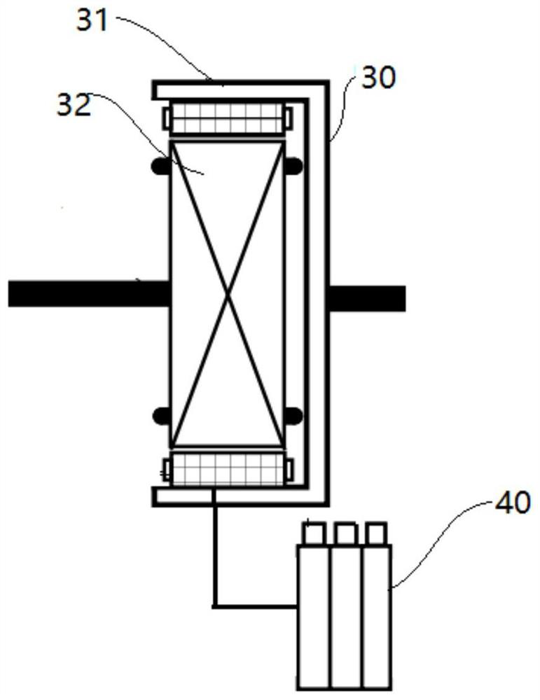 Flywheel energy storage system with electromagnetic coupler