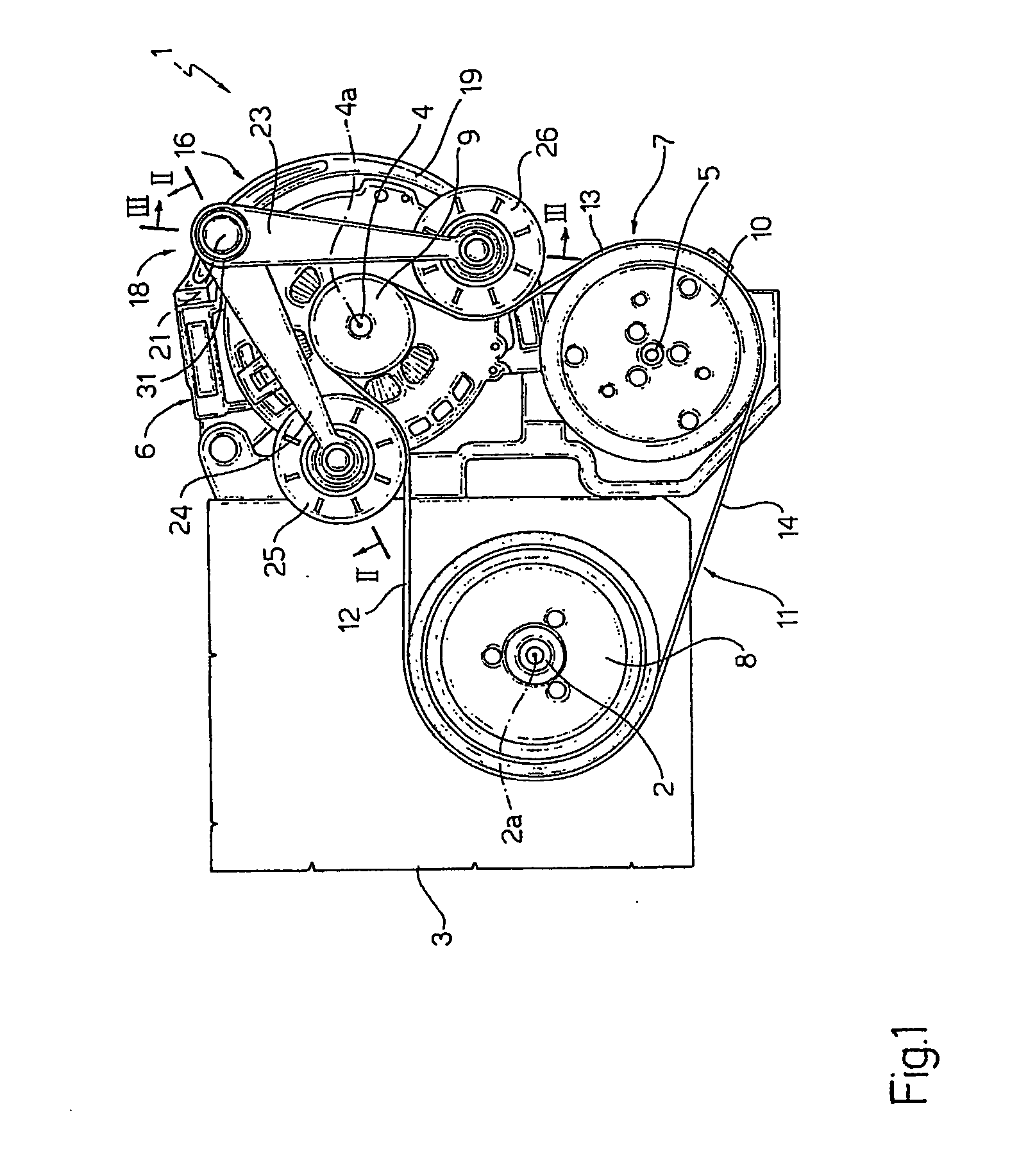 Two-arm belt tensioner