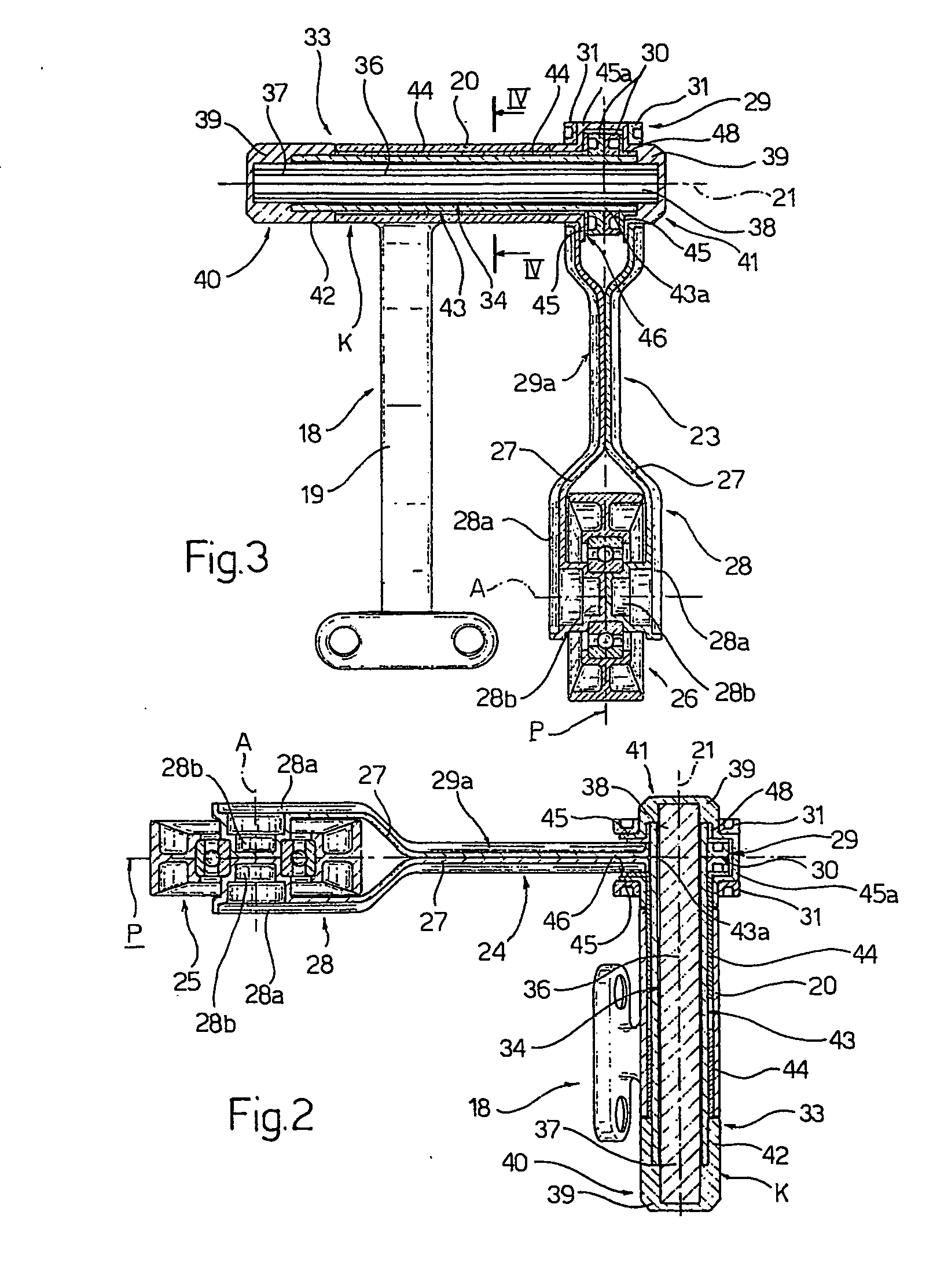 Two-arm belt tensioner