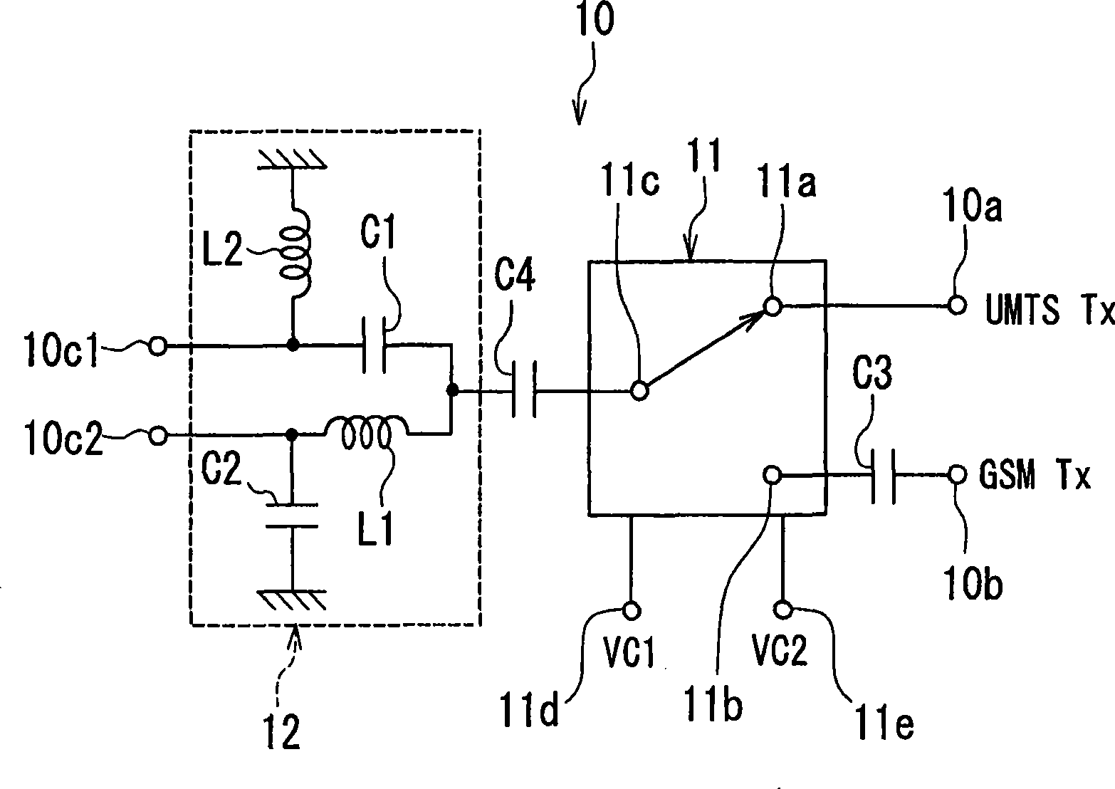 High frequency electronic component