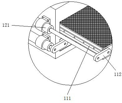 Sludge flattening and drying device for municipal sewage treatment