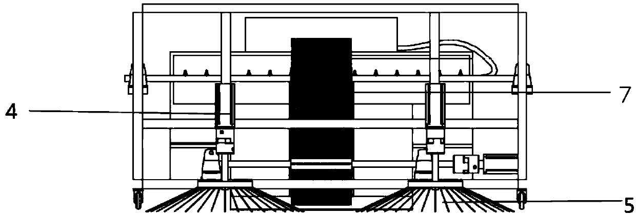 Electrostatic generator dust adsorption and crawler-type garbage transmitting and recycling system applied to urban road cleaning