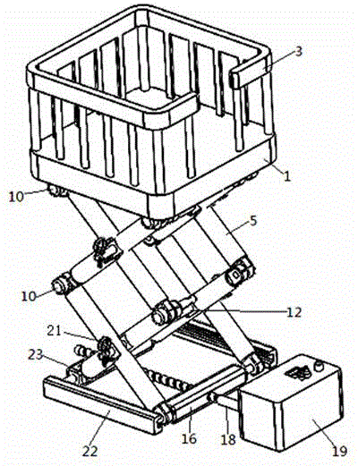 High-altitude operation platform based on PLC control and use method thereof