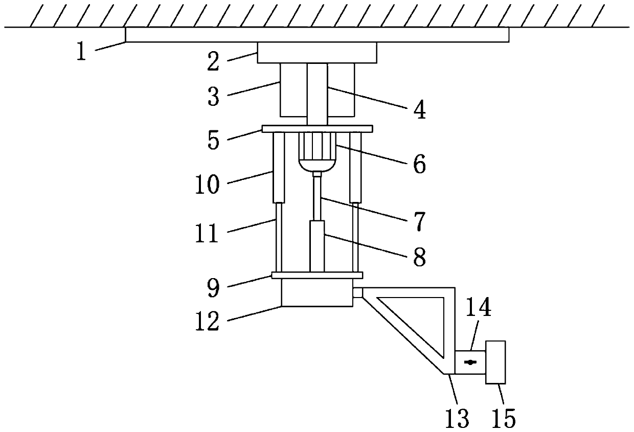 Pushing device for machining hardware mechanical part