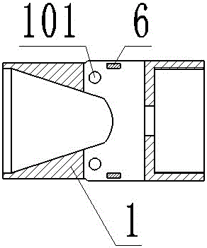 Grabber for instrument in well mouth blowout prevention pipe