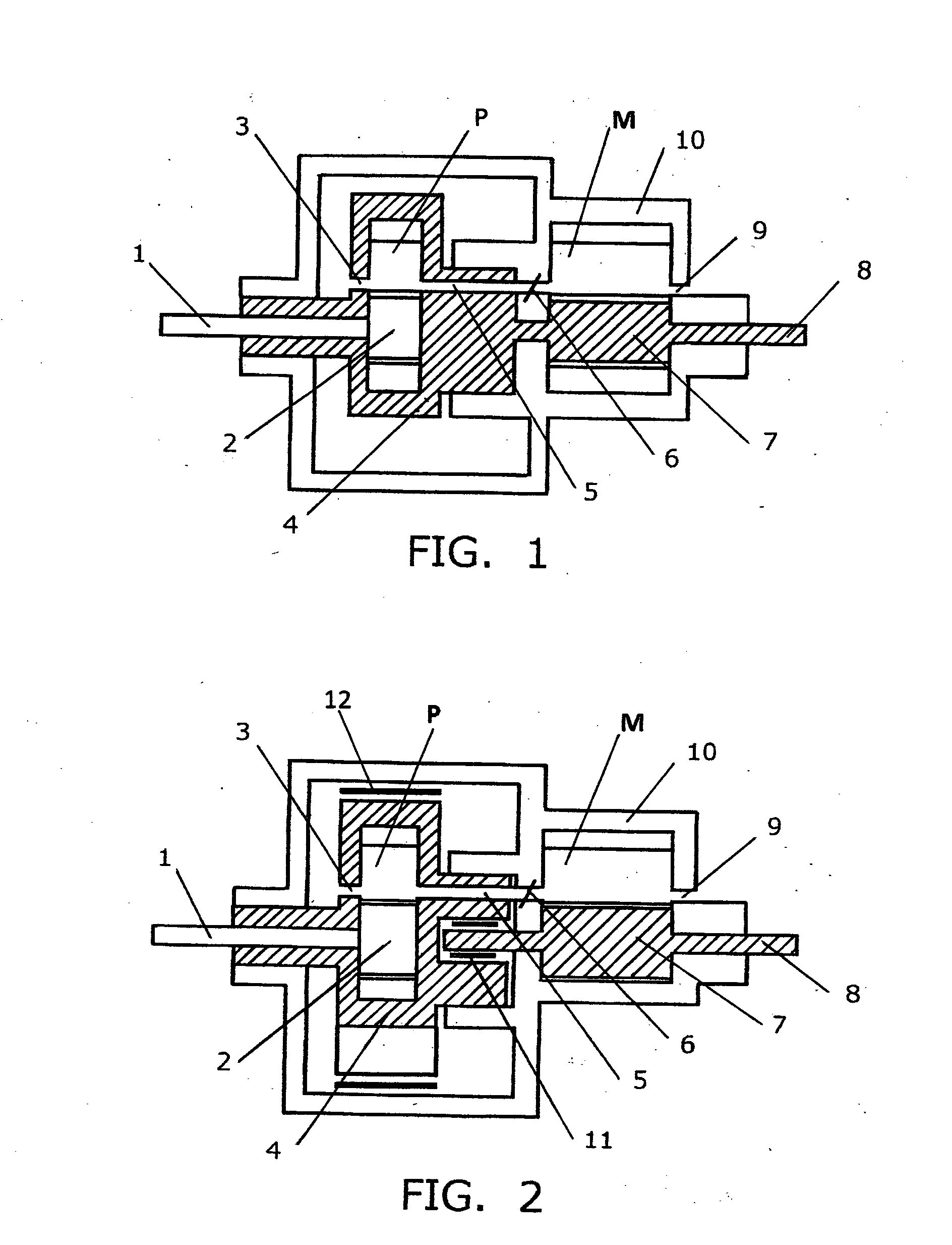 Hydraulic variable drive train