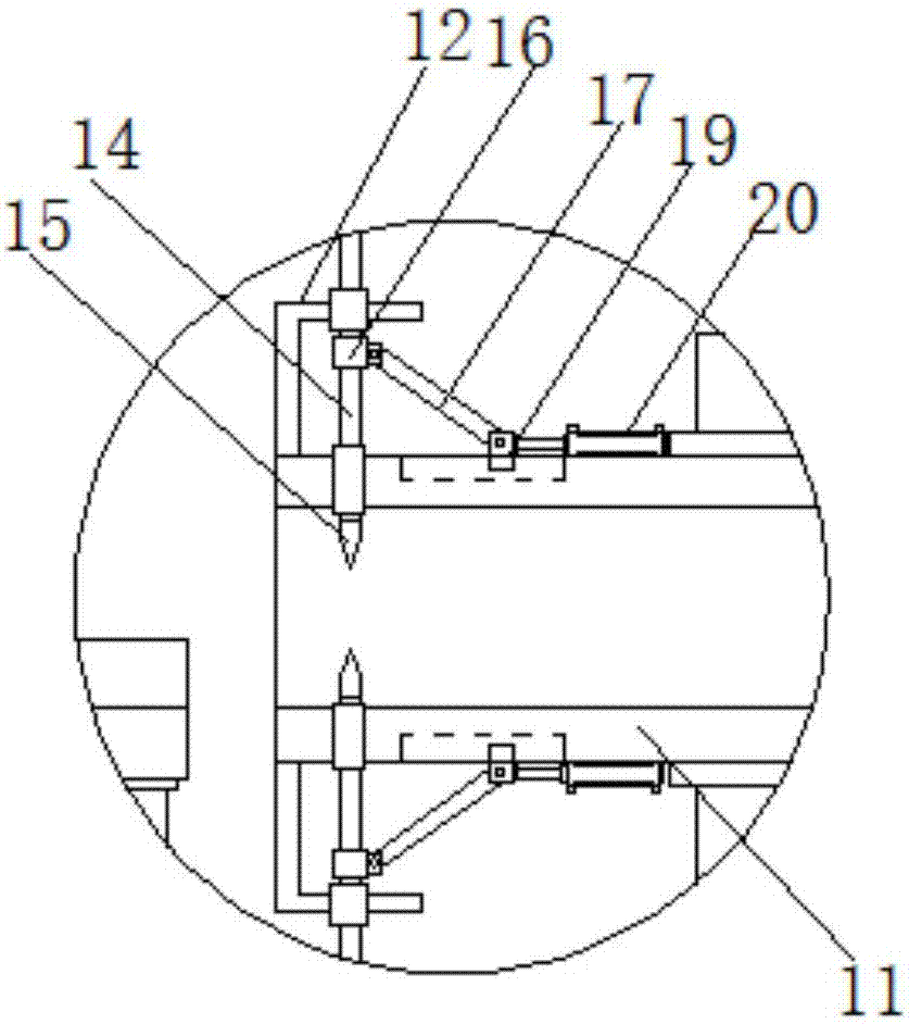 Cable peeling device