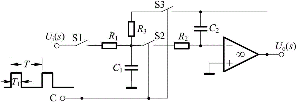 Multi-feedback type order ratio filtering circuit based on switching modulation and manufacturing method