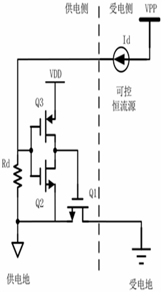 Differential driving circuit of floating isolation switch