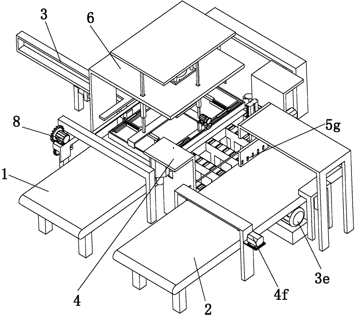 Positioning, cutting and trimming device for edge sealed plank