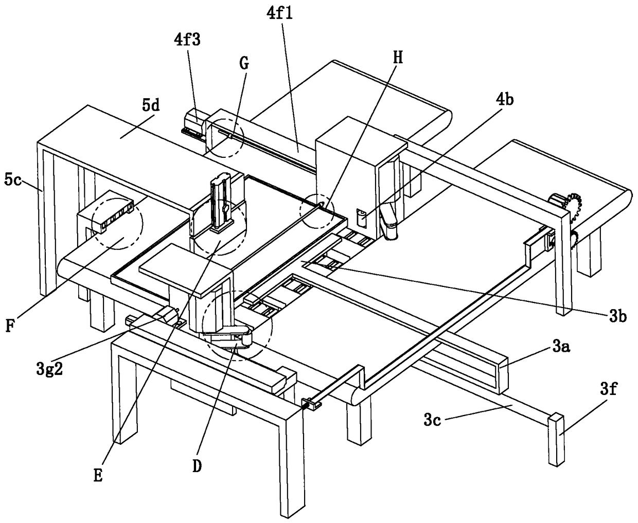 Positioning, cutting and trimming device for edge sealed plank