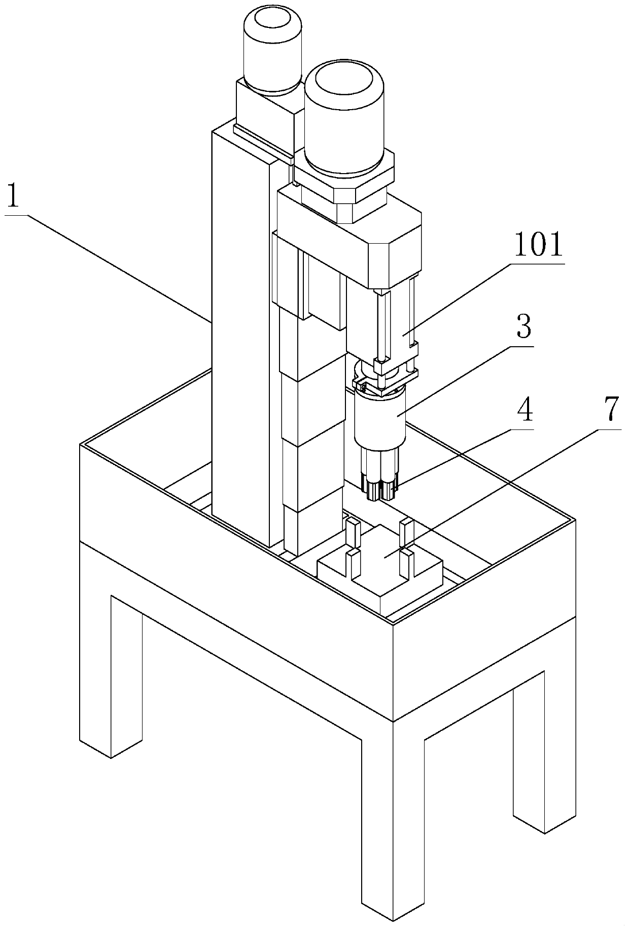 Equipment used for finish machining of cylinder hole in car air conditioner compressor shell