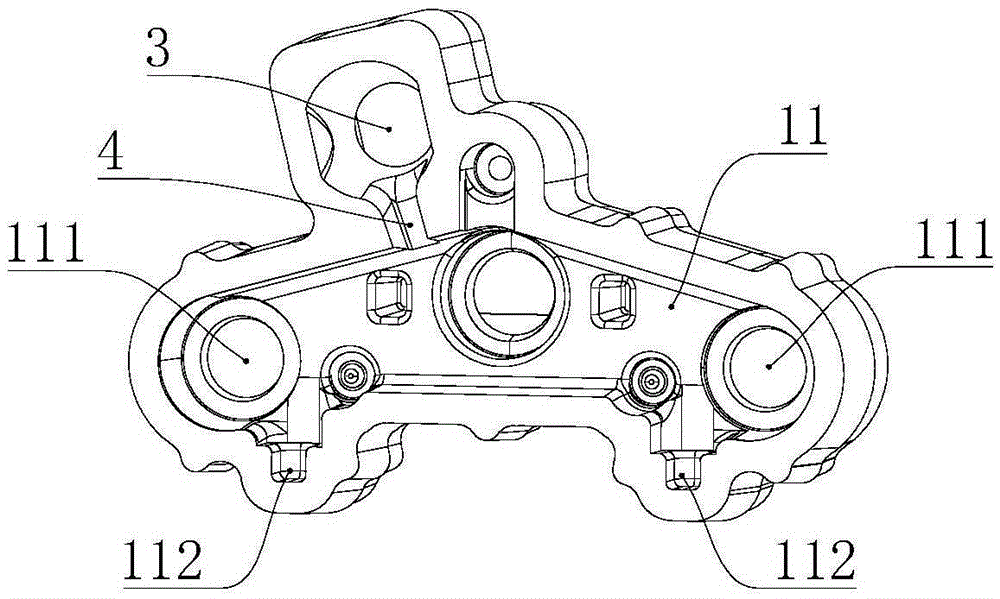 Sand casting die for casting of lower connecting plate