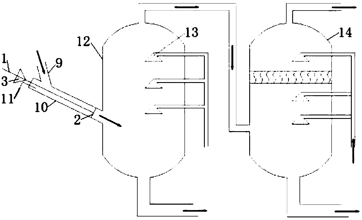 Biomass gas conveying system