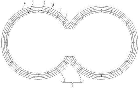 LED automobile instrument with heat dissipation effect