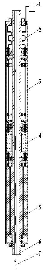 Permanent magnet synchronous motor device directly driving drill bit