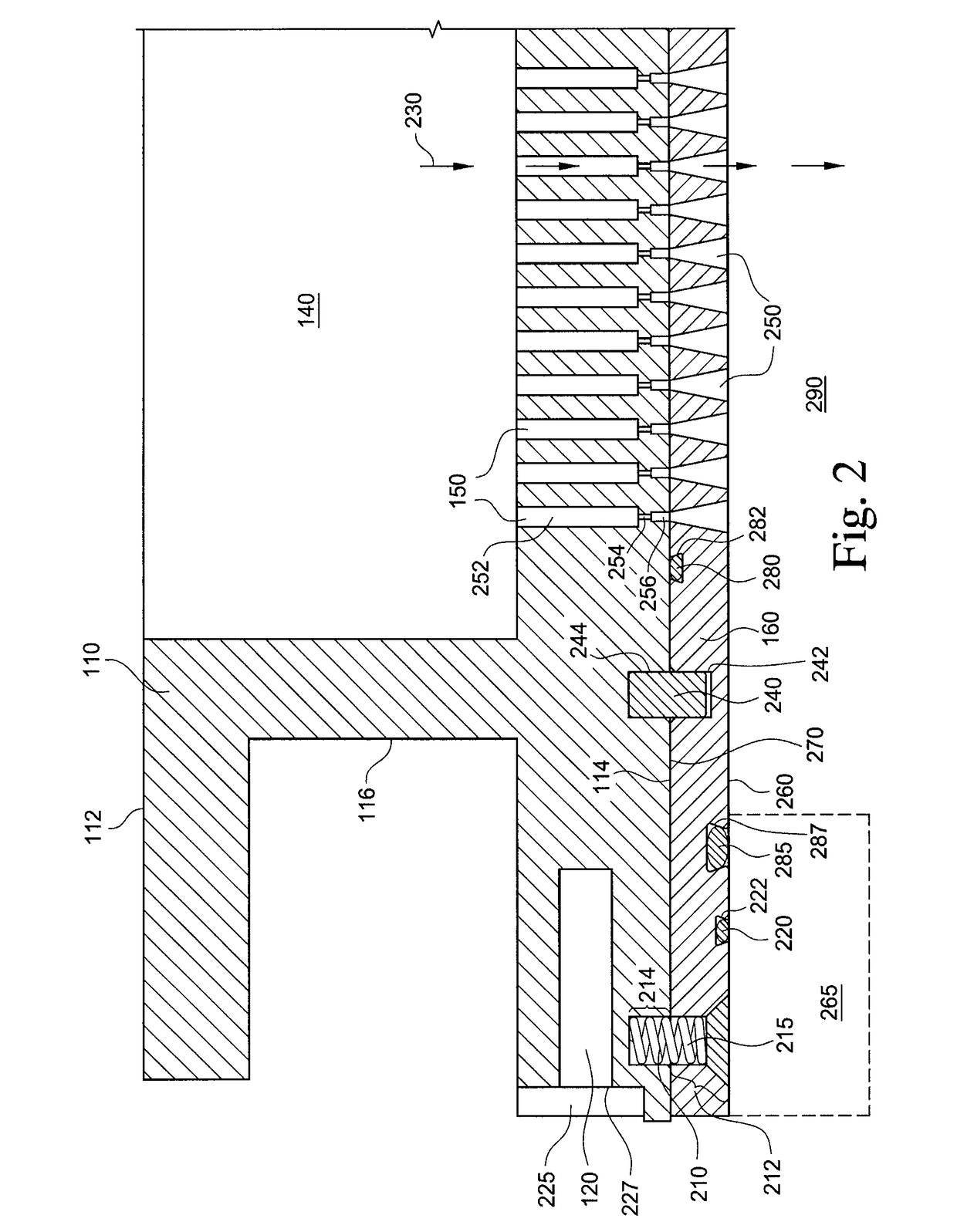 Multi-plate faceplate for a processing chamber