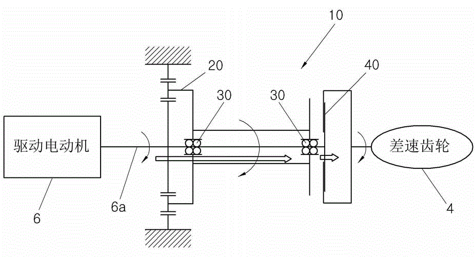 Four-wheel driving converter for electric automobile