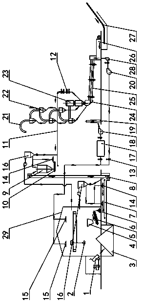 Device for disposing leather sludge and waste by using cement kiln and process method of device