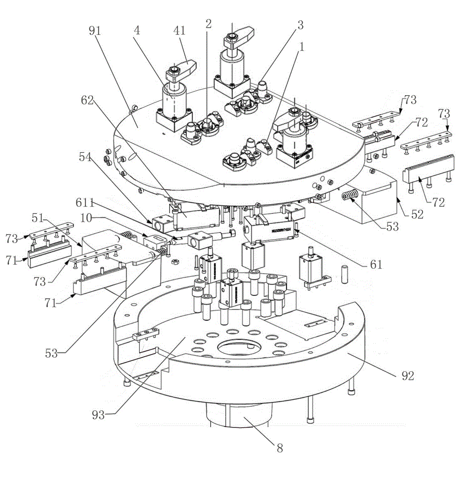 Self-balancing type lathe fixture