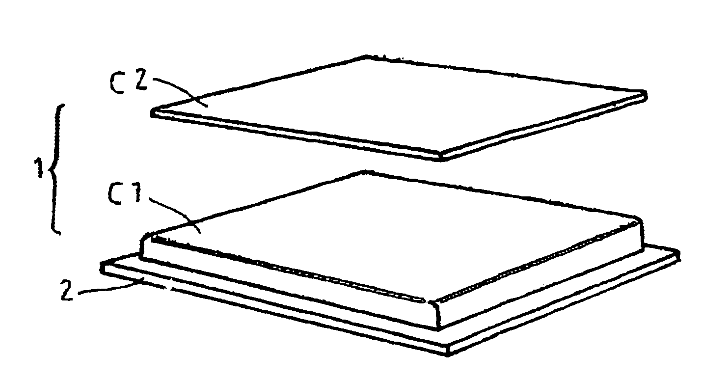 Assembling module for floor or wall coverings