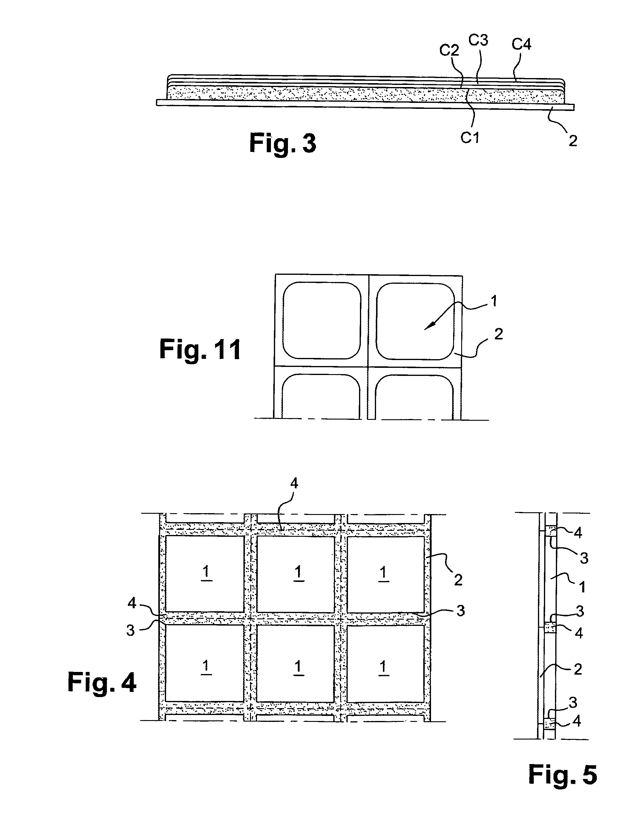 Assembling module for floor or wall coverings