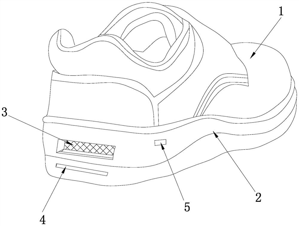 Pair of novel breathable safety shoes