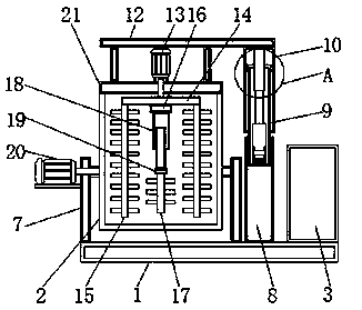 Intelligent building stone stirring device replacing manual operation and placement method