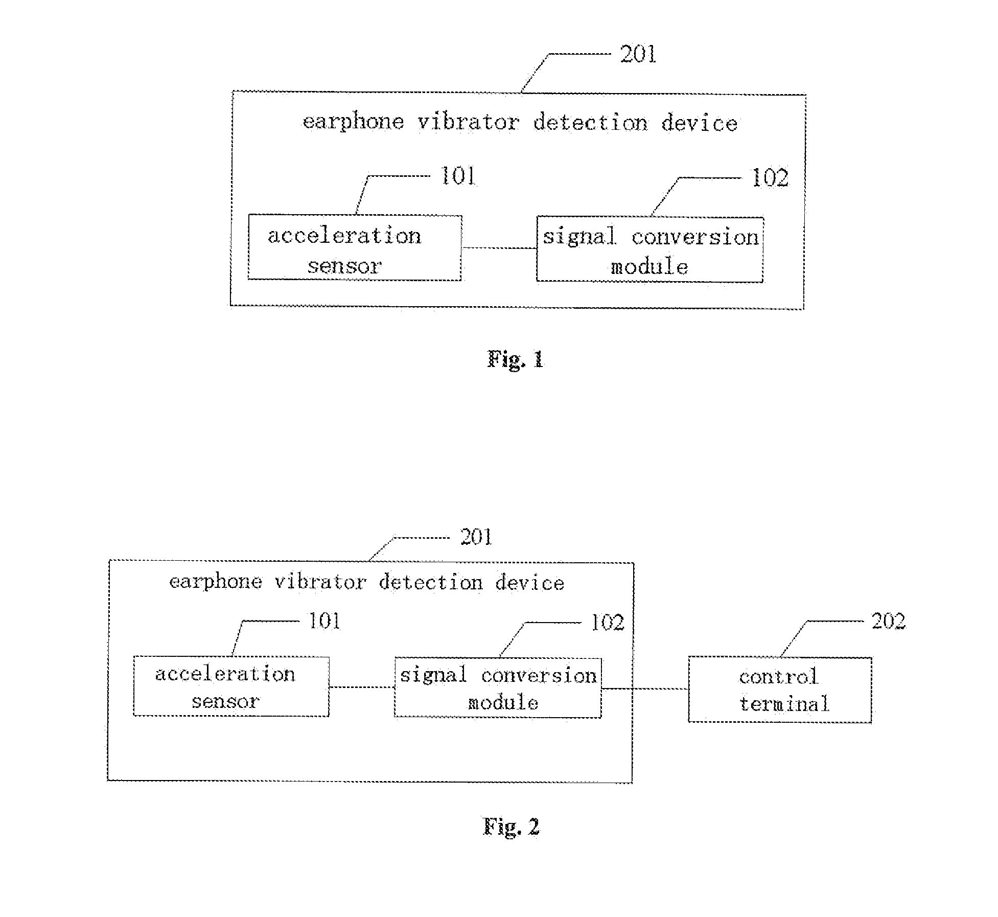 Earphone Vibrator Detection Device, System And Method