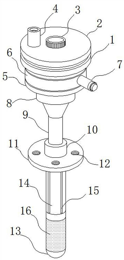 Integrated temperature sensor with high heat-conducting property