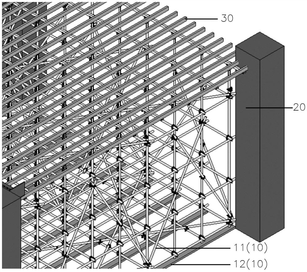 Construction method of prefabricated multi-ribbed cavity floor