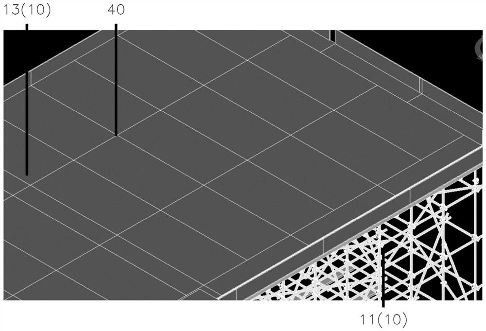 Construction method of prefabricated multi-ribbed cavity floor