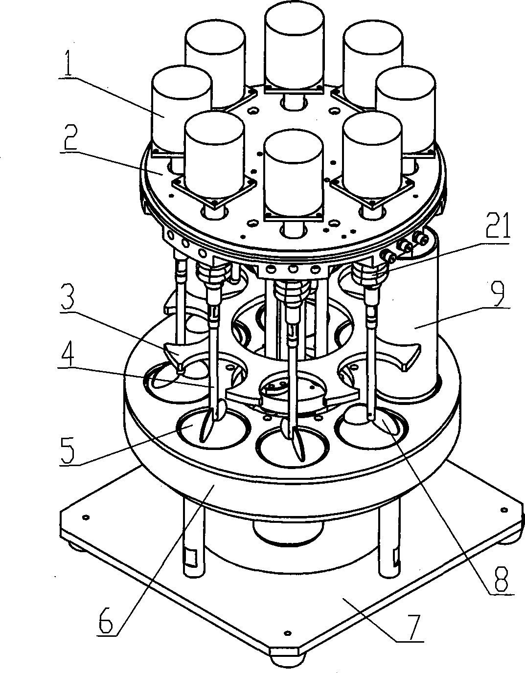 Parallel polymerization synthesis device