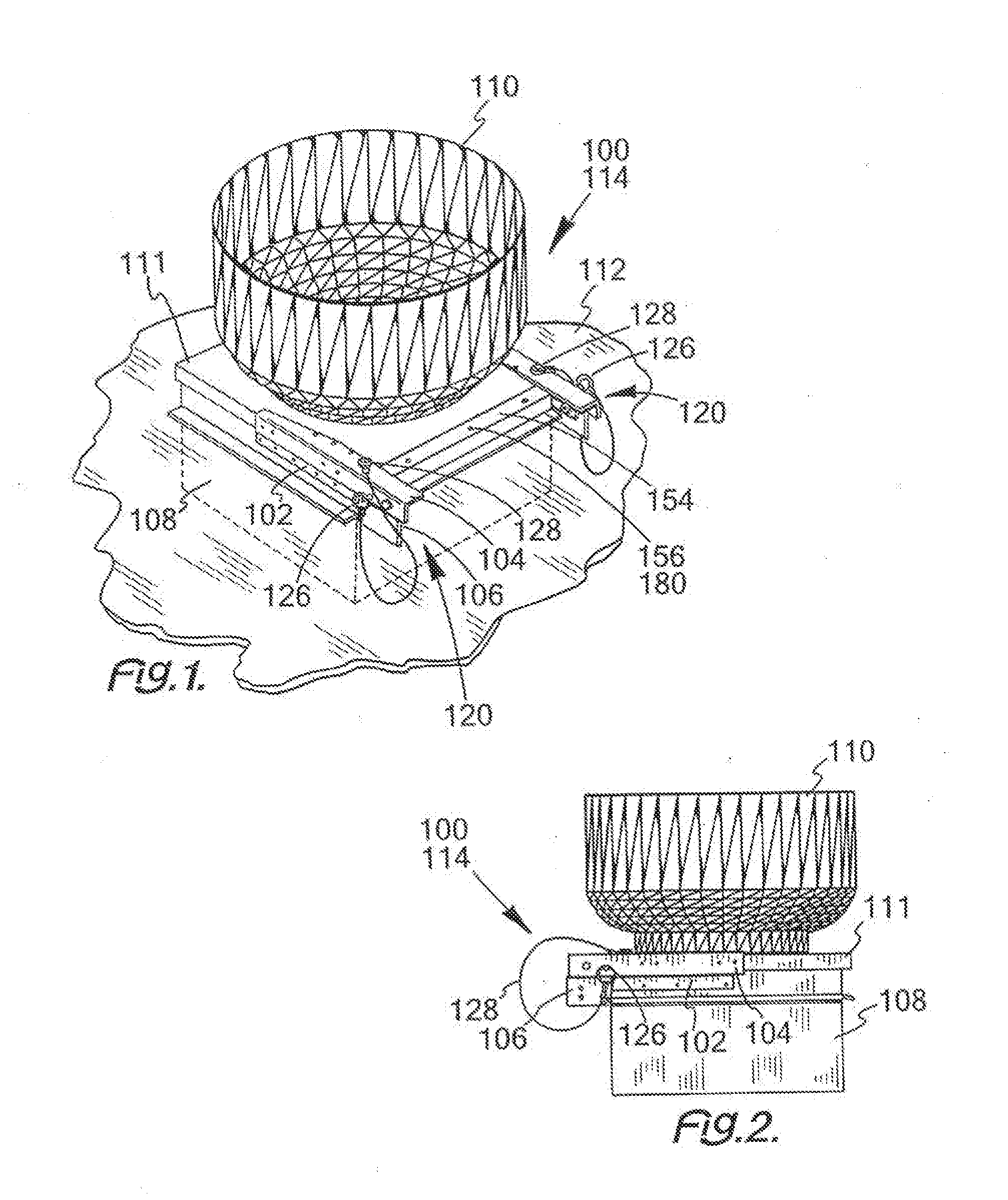 Hinge assembly for supporting a fan on a roof