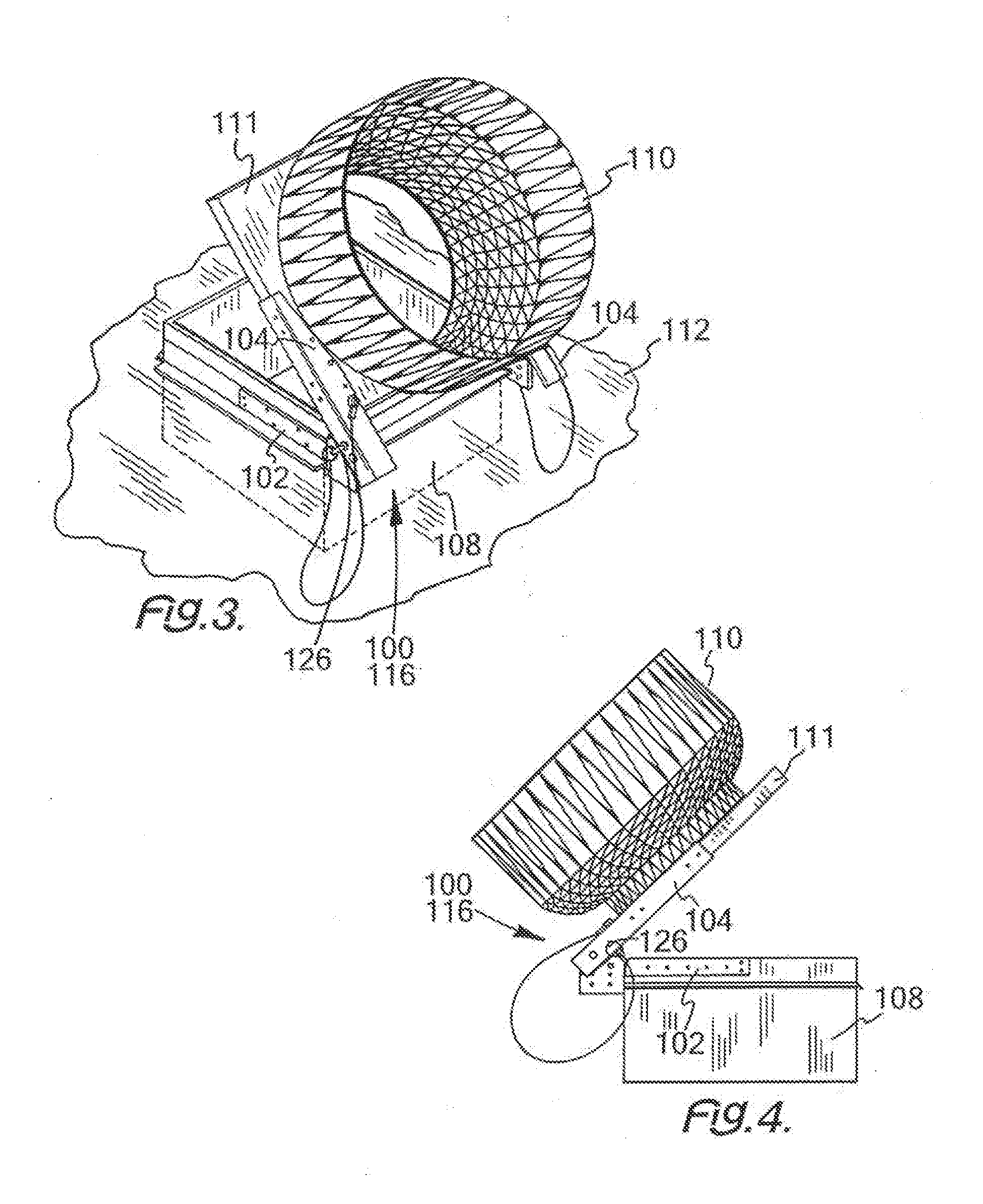 Hinge assembly for supporting a fan on a roof