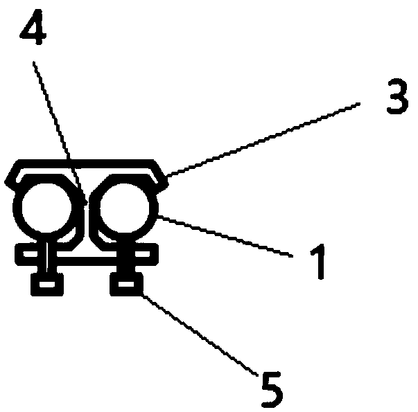 Reinforcing steel bar lapping connector