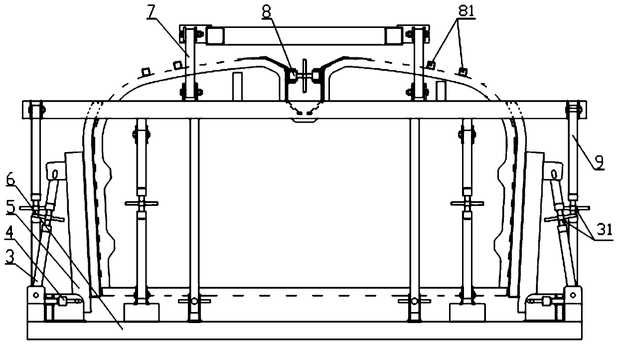 Quick overall foaming device and method for vehicle-mounted tank