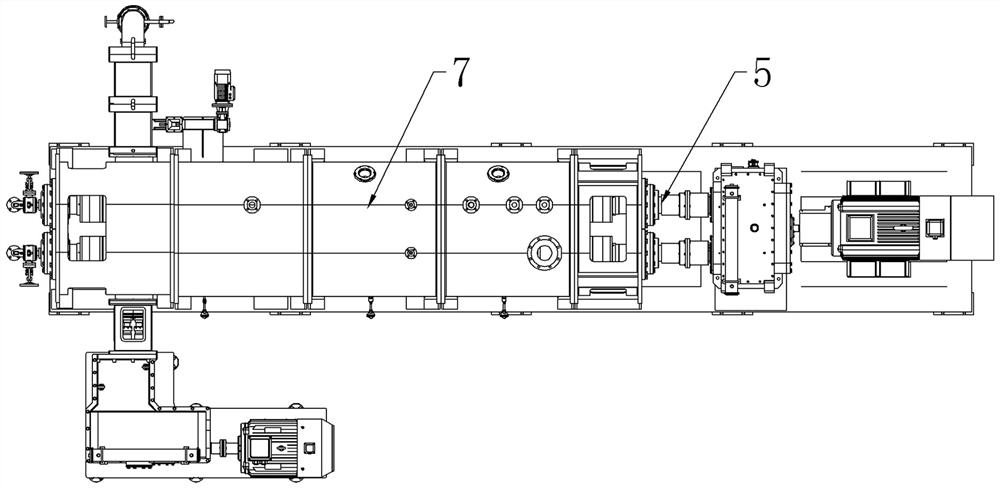 Self-cleaning kneading reactor