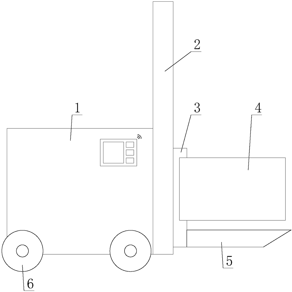 Stable AGV with fastening function based on internet of things