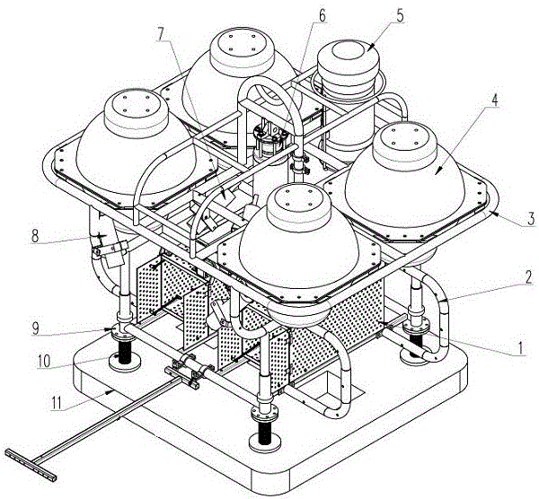 Long-term observing and biology trapping device for deep sea environment