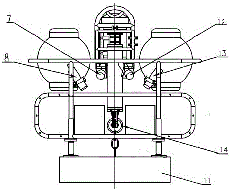 Long-term observing and biology trapping device for deep sea environment