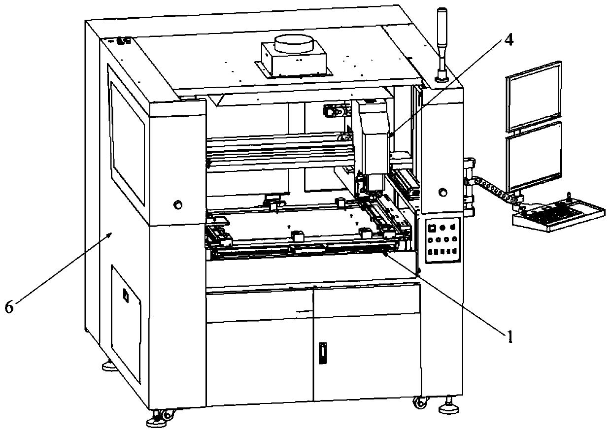 Large-temperature-zone multifunctional automatic BGA repair table