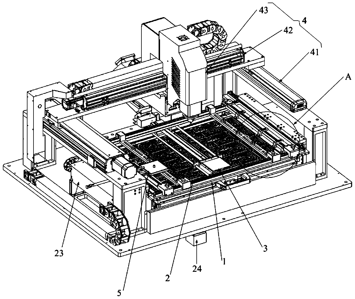 Large-temperature-zone multifunctional automatic BGA repair table