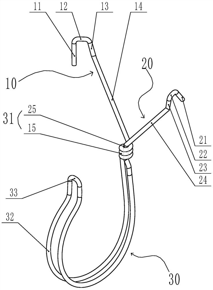 Optical cable hanging protection hook and hanging method thereof