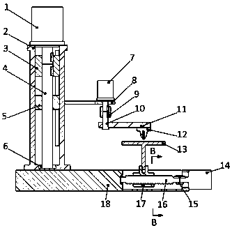 Cantilever type polar coordinate feeding 3D printer