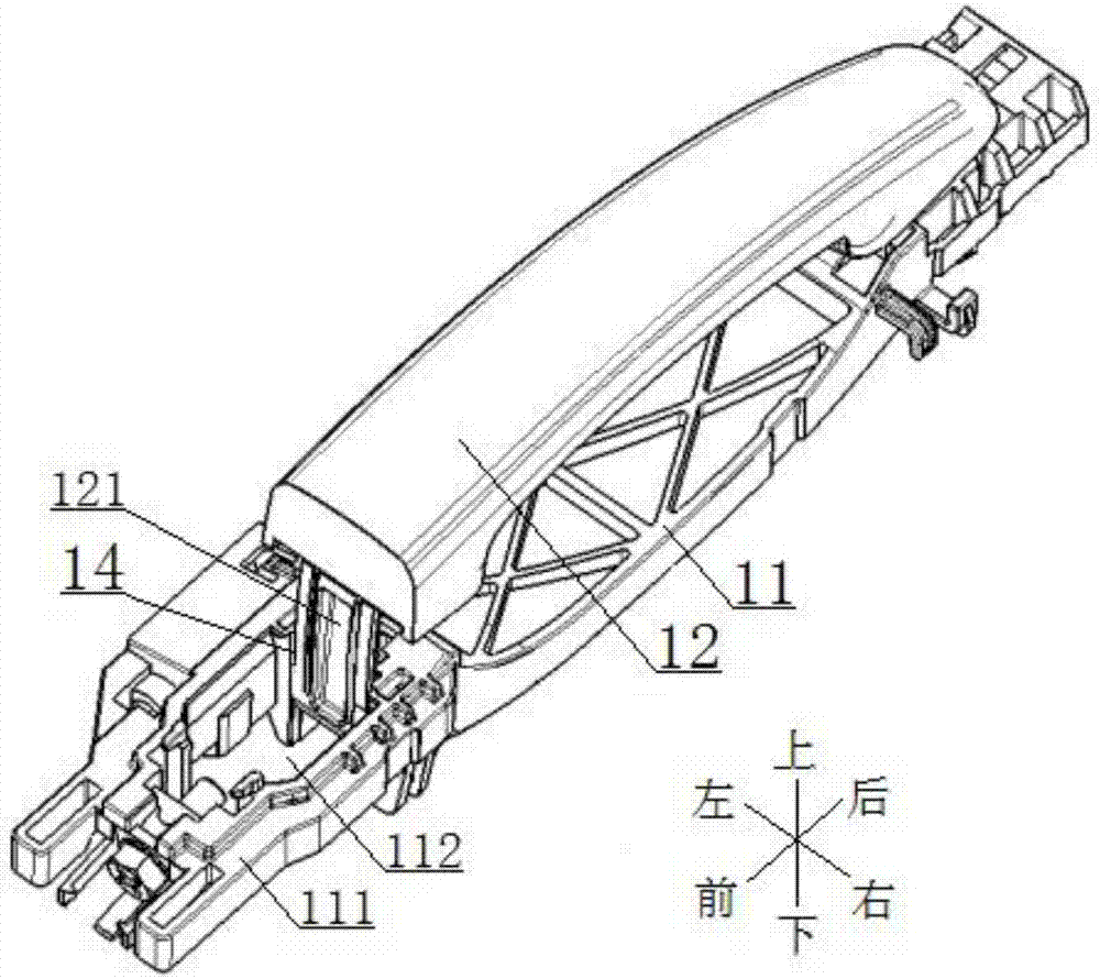 Automobile door external opening handle assembly